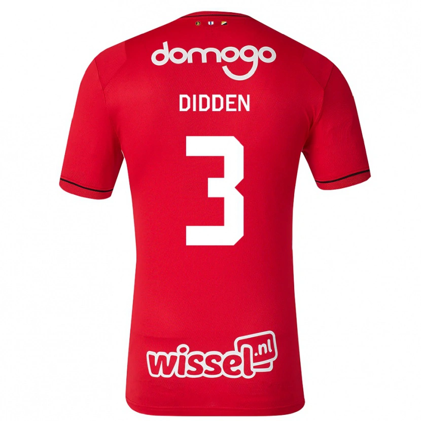 Danxen Uomo Maglia Matisse Didden #3 Rosso Bianco Nero Kit Gara Home 2026/27 Maglietta