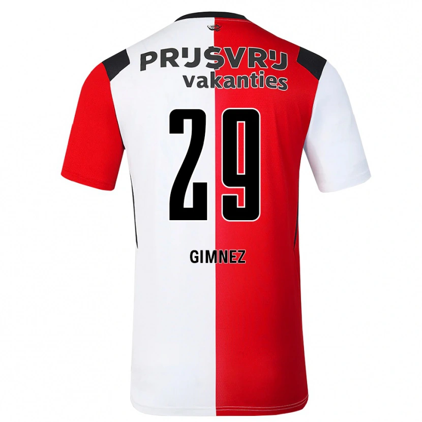 Danxen Uomo Maglia Santiago Gimnez #29 Rosso Bianco Nero Kit Gara Home 2026/27 Maglietta