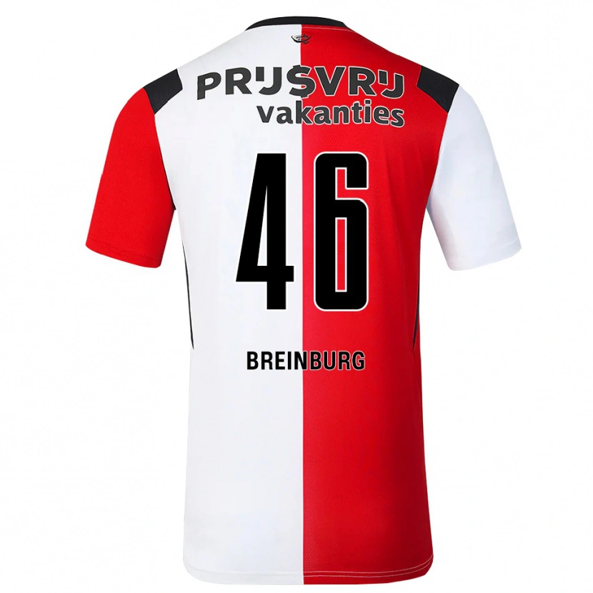 Danxen Uomo Maglia Rainey Breinburg #46 Rosso Bianco Nero Kit Gara Home 2026/27 Maglietta