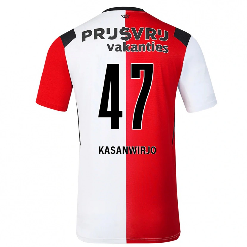 Danxen Uomo Maglia Neraysho Kasanwirjo #47 Rosso Bianco Nero Kit Gara Home 2026/27 Maglietta