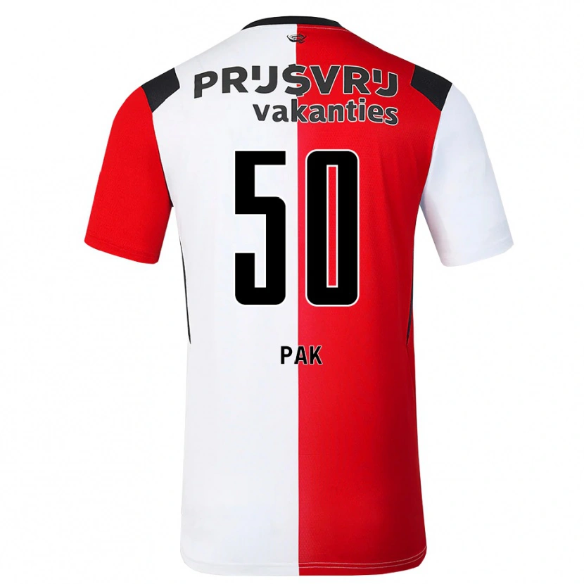 Danxen Uomo Maglia Sam Pak #50 Rosso Bianco Nero Kit Gara Home 2026/27 Maglietta