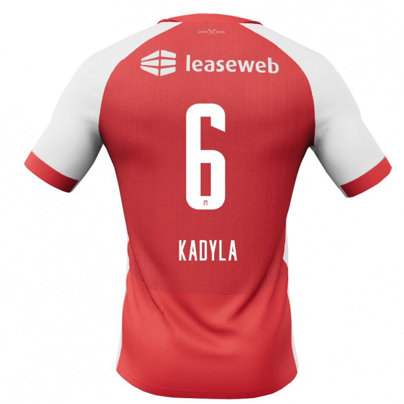 Danxen Uomo Maglia Milo Kadyla #6 Rosso Bianco Nero Kit Gara Home 2026/27 Maglietta