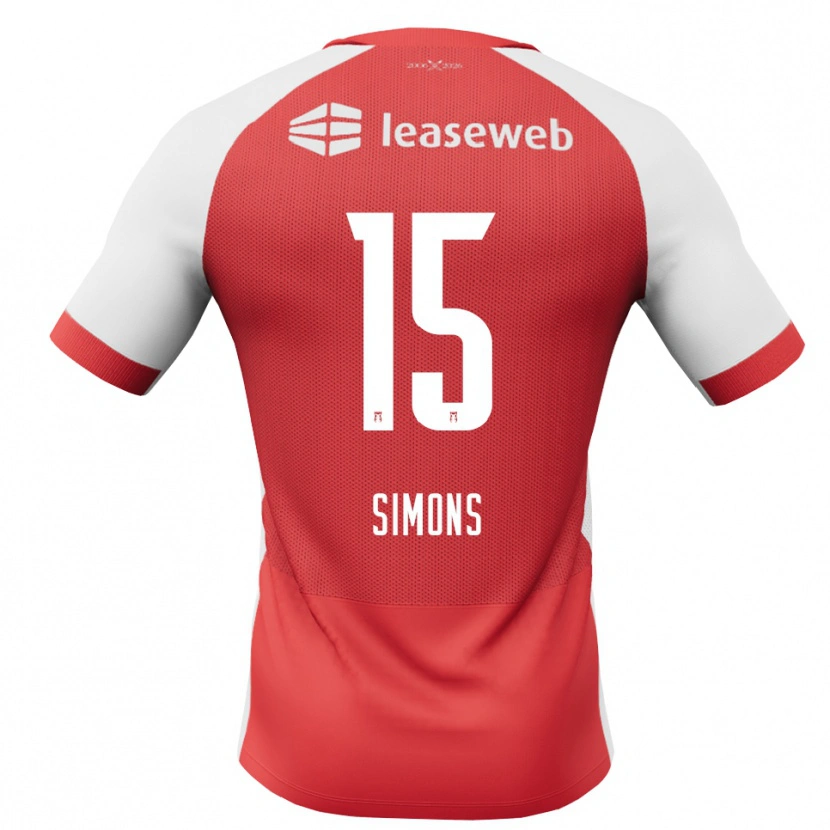 Danxen Uomo Maglia Saviola Simons #15 Rosso Bianco Nero Kit Gara Home 2026/27 Maglietta