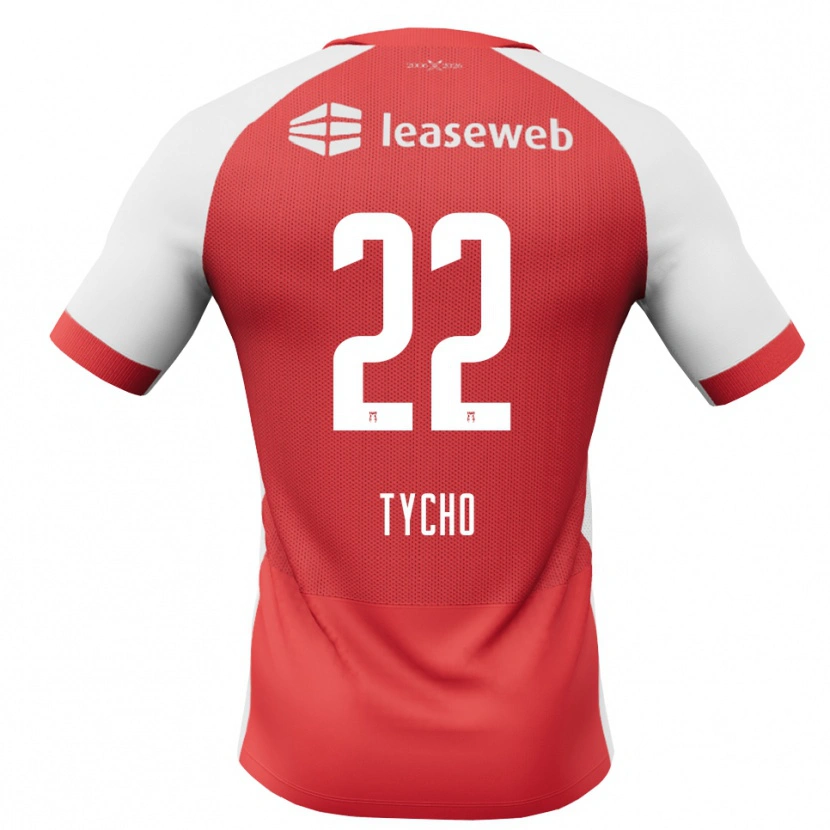 Danxen Uomo Maglia Tycho De Wit #22 Rosso Bianco Nero Kit Gara Home 2026/27 Maglietta