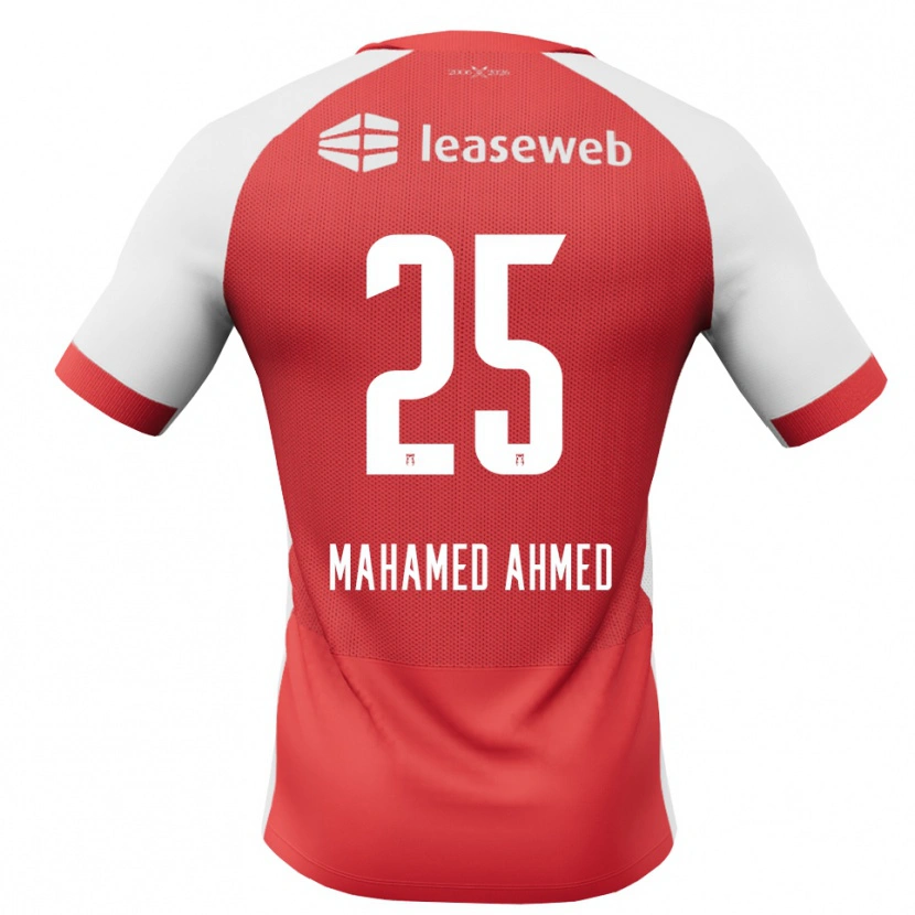 Danxen Uomo Maglia Nuur Mahamed Ahmed #25 Rosso Bianco Nero Kit Gara Home 2026/27 Maglietta