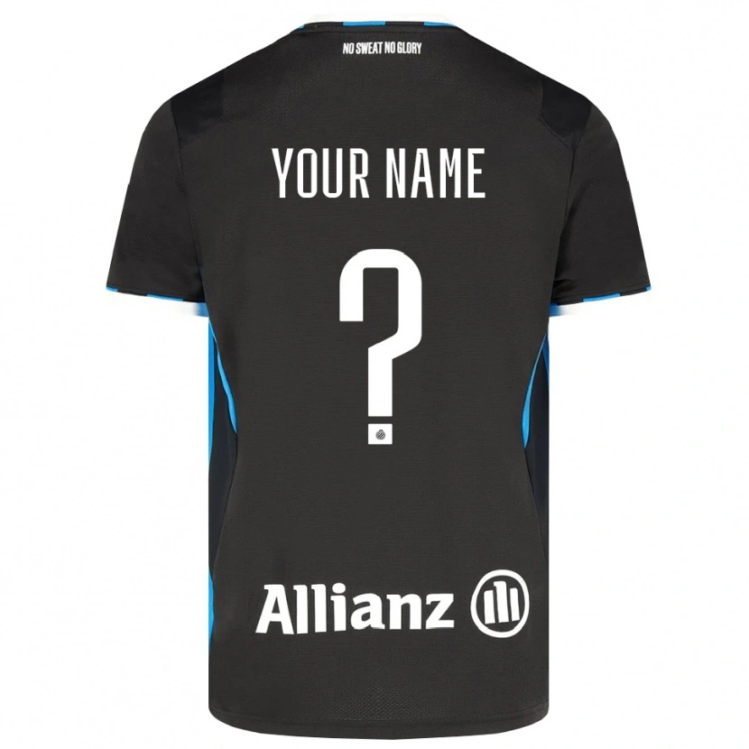 Danxen Uomo Maglia Il Tuo Nome #0 Nero Rosso Blu Kit Gara Home 2026/27 Maglietta