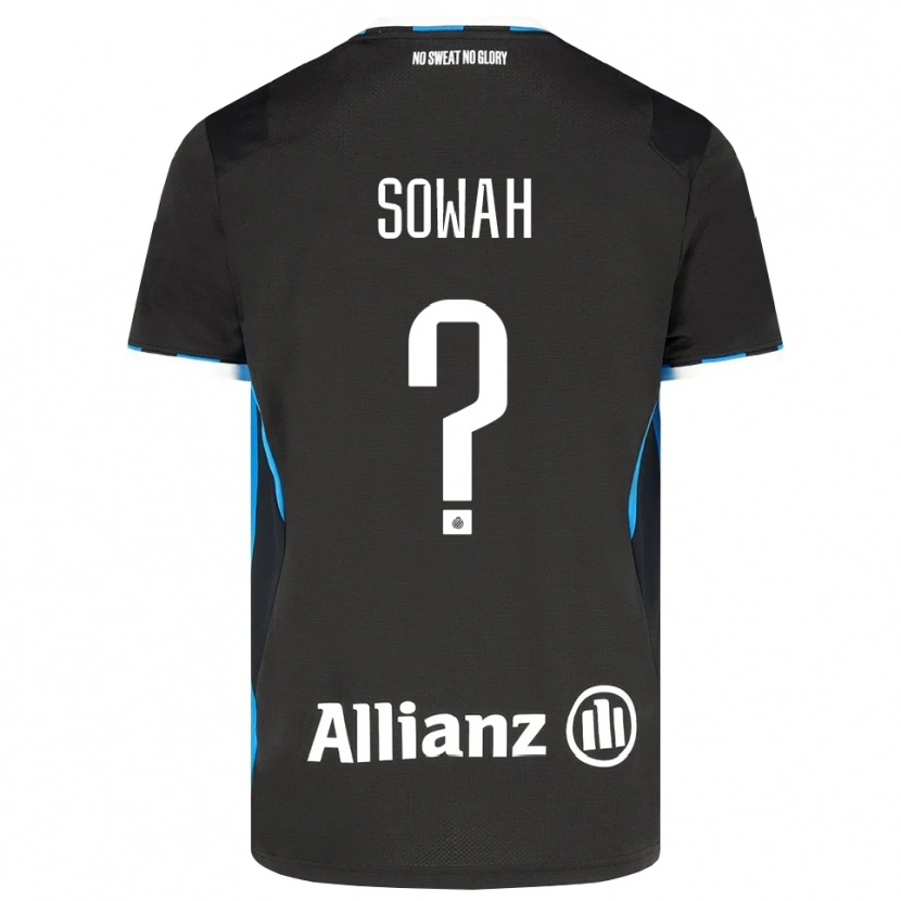 Danxen Uomo Maglia Kamal Sowah #0 Nero Rosso Blu Kit Gara Home 2026/27 Maglietta