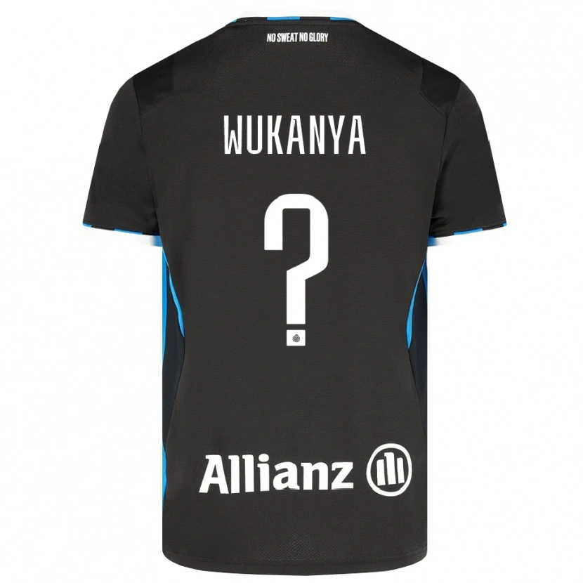 Danxen Uomo Maglia Stéphane Wukanya #0 Nero Rosso Blu Kit Gara Home 2026/27 Maglietta