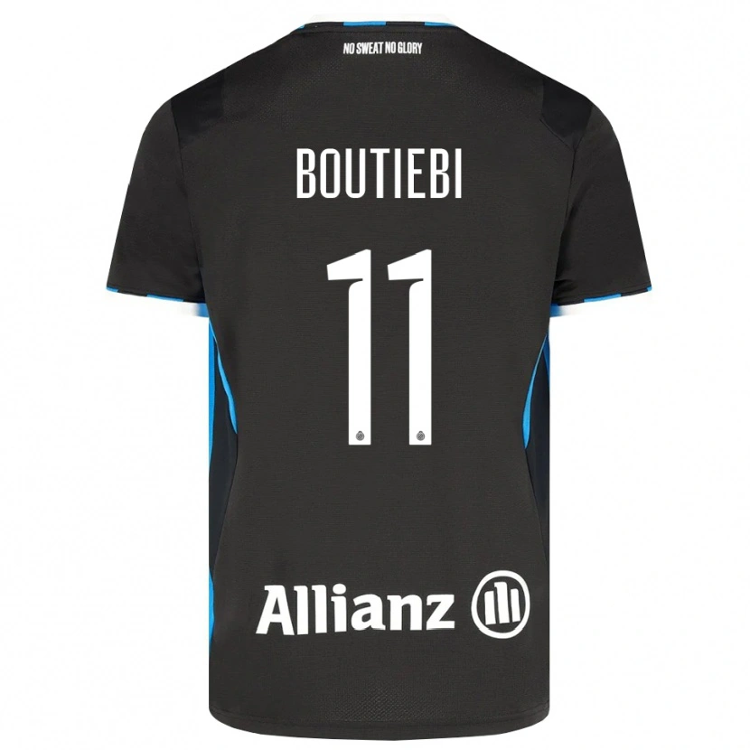 Danxen Uomo Maglia Rania Boutiebi #11 Nero Rosso Blu Kit Gara Home 2026/27 Maglietta
