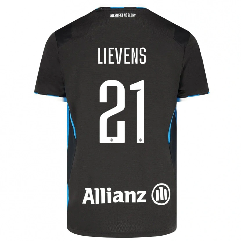 Danxen Uomo Maglia Caitlin Lievens #21 Nero Rosso Blu Kit Gara Home 2026/27 Maglietta