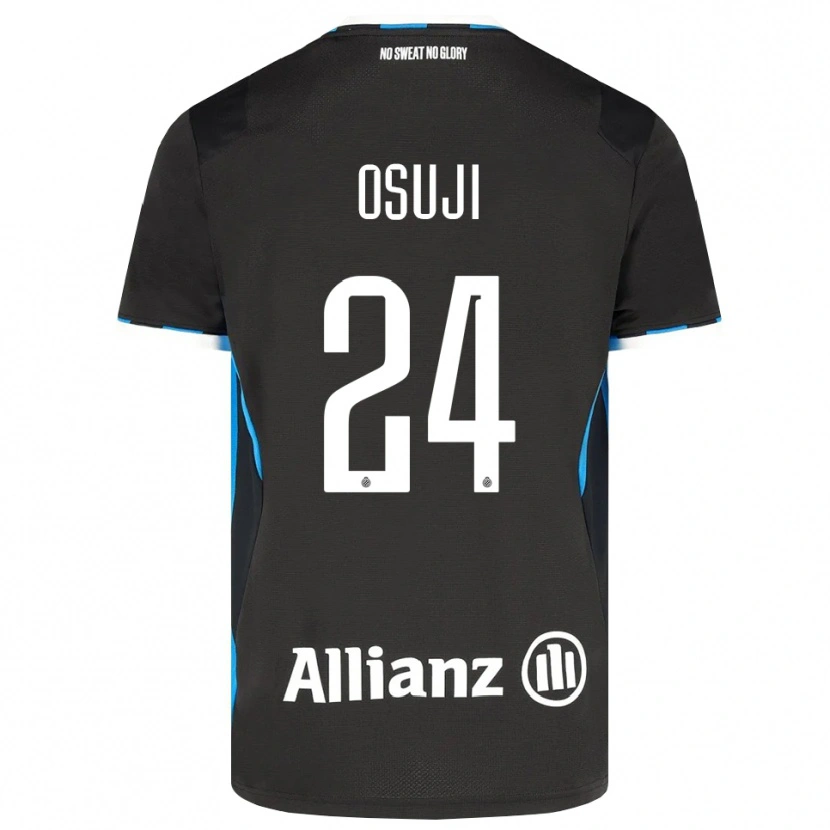 Danxen Uomo Maglia Vince Osuji #24 Nero Rosso Blu Kit Gara Home 2026/27 Maglietta