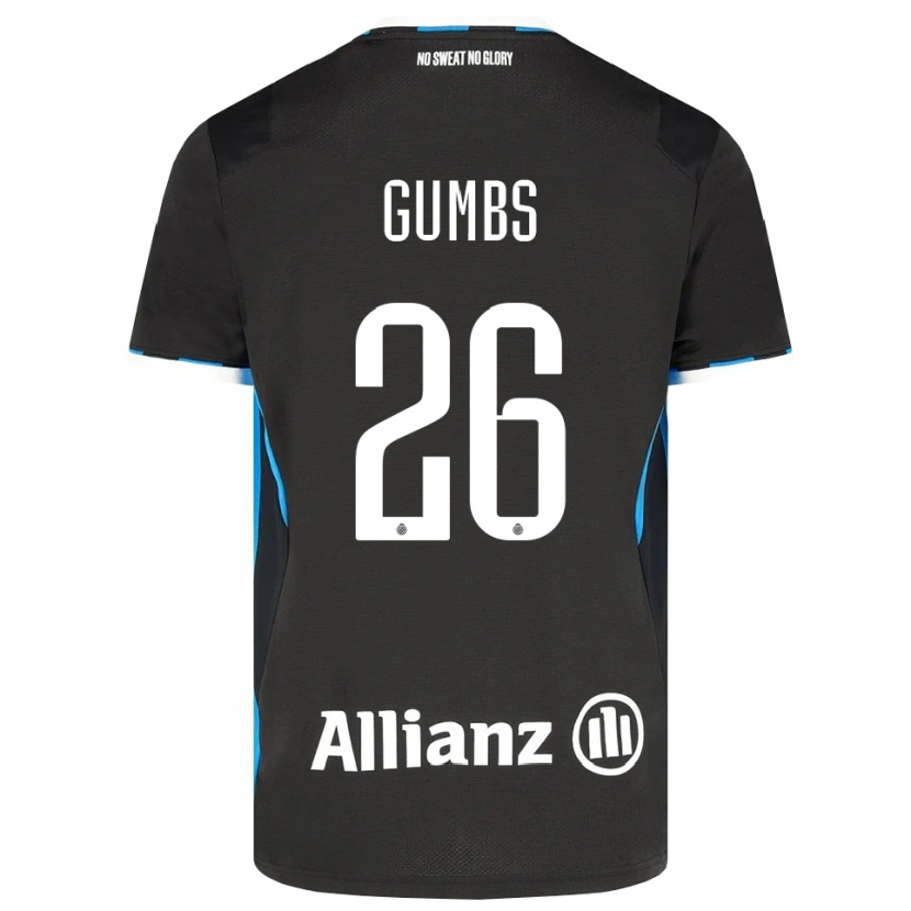 Danxen Uomo Maglia Aisse Gumbs #26 Nero Rosso Blu Kit Gara Home 2026/27 Maglietta
