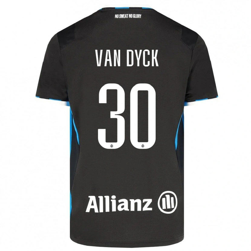Danxen Uomo Maglia Nell Van Dyck #30 Nero Rosso Blu Kit Gara Home 2026/27 Maglietta