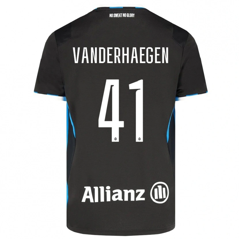 Danxen Uomo Maglia Lotte Vanderhaegen #41 Nero Rosso Blu Kit Gara Home 2026/27 Maglietta