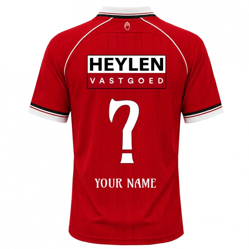 Danxen Uomo Maglia Il Tuo Nome #0 Rosso Bianco Nero Kit Gara Home 2026/27 Maglietta