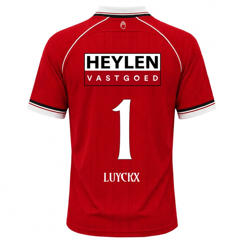 Danxen Uomo Maglia Vic Luyckx #1 Rosso Bianco Nero Kit Gara Home 2026/27 Maglietta