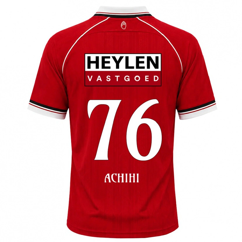 Danxen Uomo Maglia Orseer Achihi #76 Rosso Bianco Nero Kit Gara Home 2026/27 Maglietta
