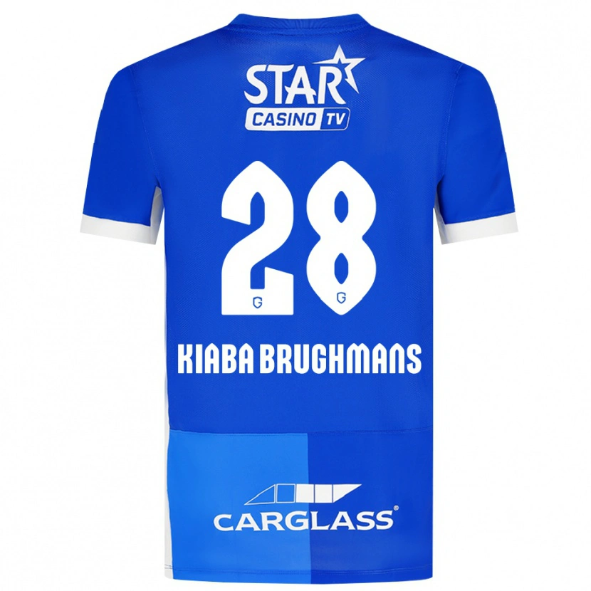 Danxen Uomo Maglia Lucca Brughmans #28 Blu Medio Blu Reale Bianco Kit Gara Home 2026/27 Maglietta