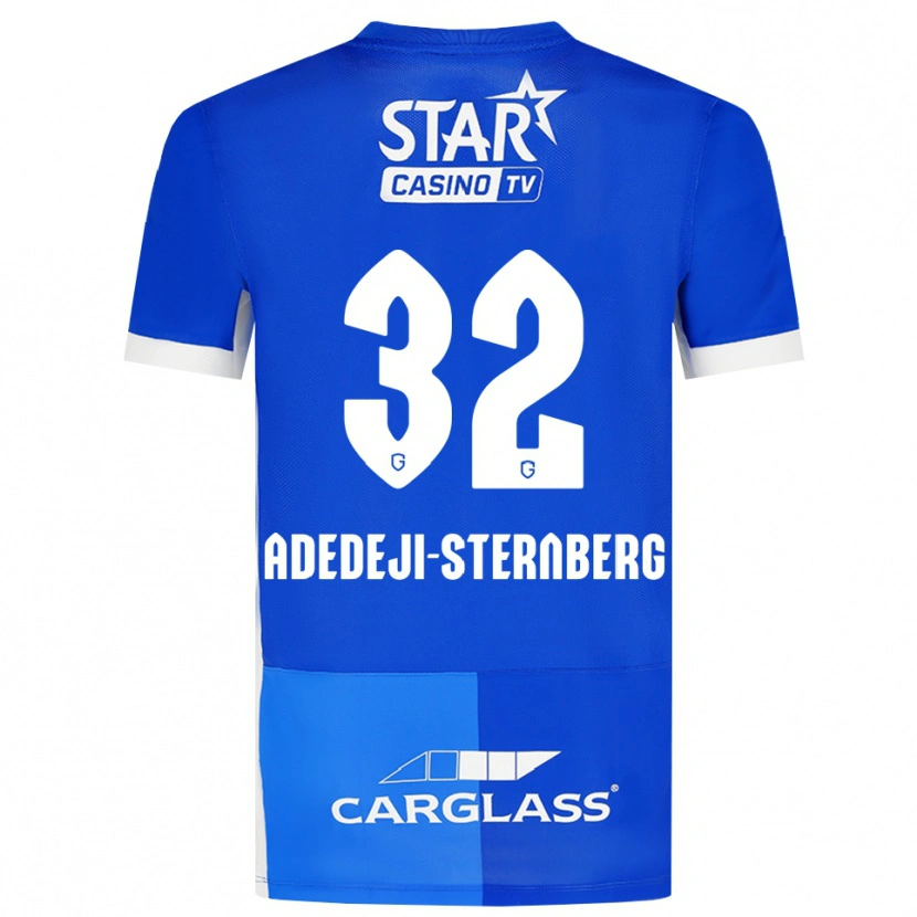 Danxen Uomo Maglia Noah Adedeji-Sternberg #32 Blu Medio Blu Reale Bianco Kit Gara Home 2026/27 Maglietta