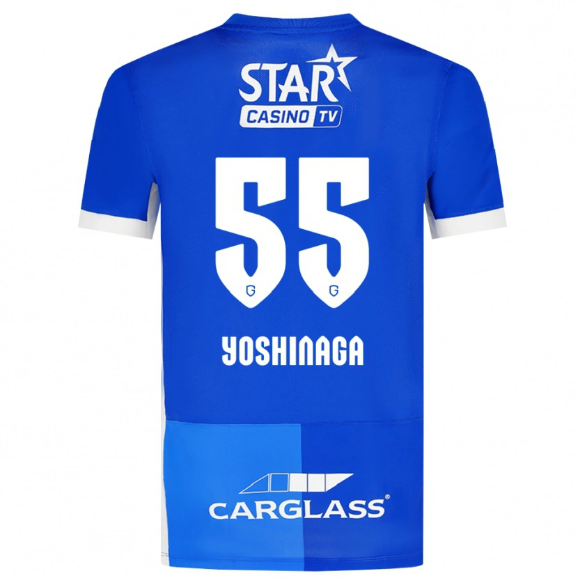 Danxen Uomo Maglia Yumeki Yoshinaga #55 Blu Medio Blu Reale Bianco Kit Gara Home 2026/27 Maglietta