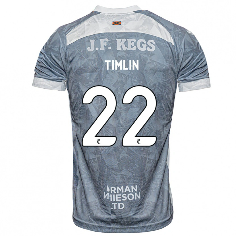 Danxen Uomo Maglia Sophie Timlin #22 Grigio Ardesia Kit Gara Away 2026/27 Maglietta