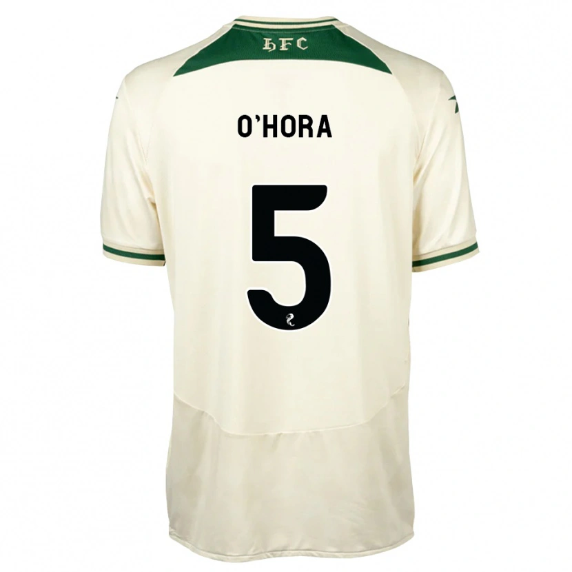 Danxen Uomo Maglia Warren O'hora #5 Verde Foresta Bianco Kit Gara Away 2026/27 Maglietta