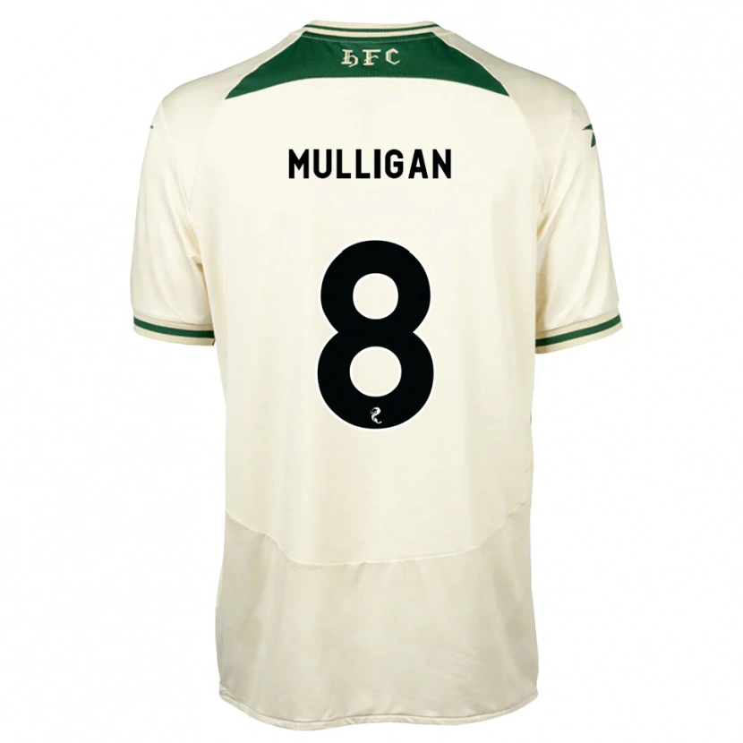 Danxen Uomo Maglia Josh Mulligan #8 Verde Foresta Bianco Kit Gara Away 2026/27 Maglietta