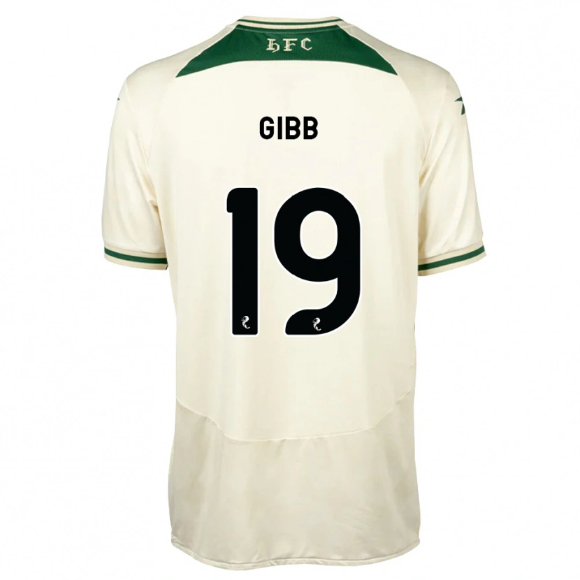 Danxen Uomo Maglia Caley Gibb #19 Verde Foresta Bianco Kit Gara Away 2026/27 Maglietta