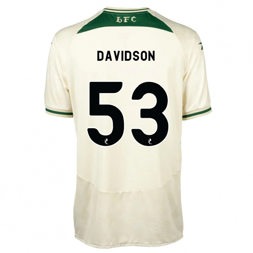 Danxen Uomo Maglia Luke Davidson #53 Verde Foresta Bianco Kit Gara Away 2026/27 Maglietta