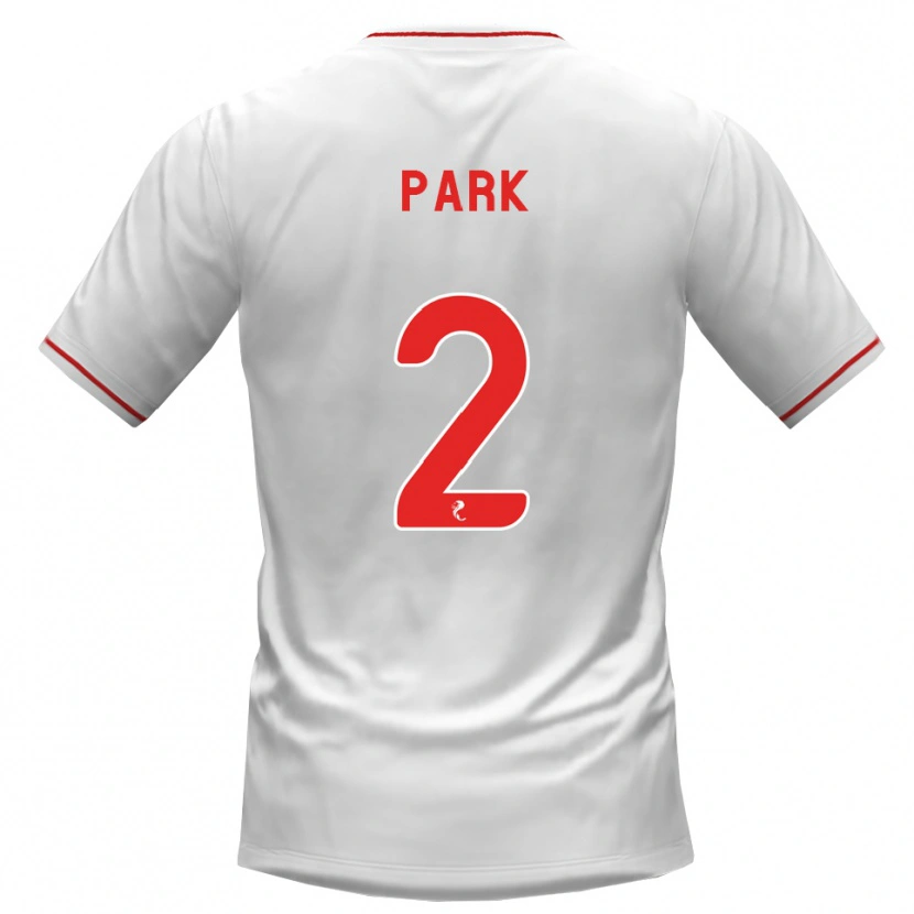 Danxen Uomo Maglia Lily Park #2 Rosso Bianco Kit Gara Away 2026/27 Maglietta