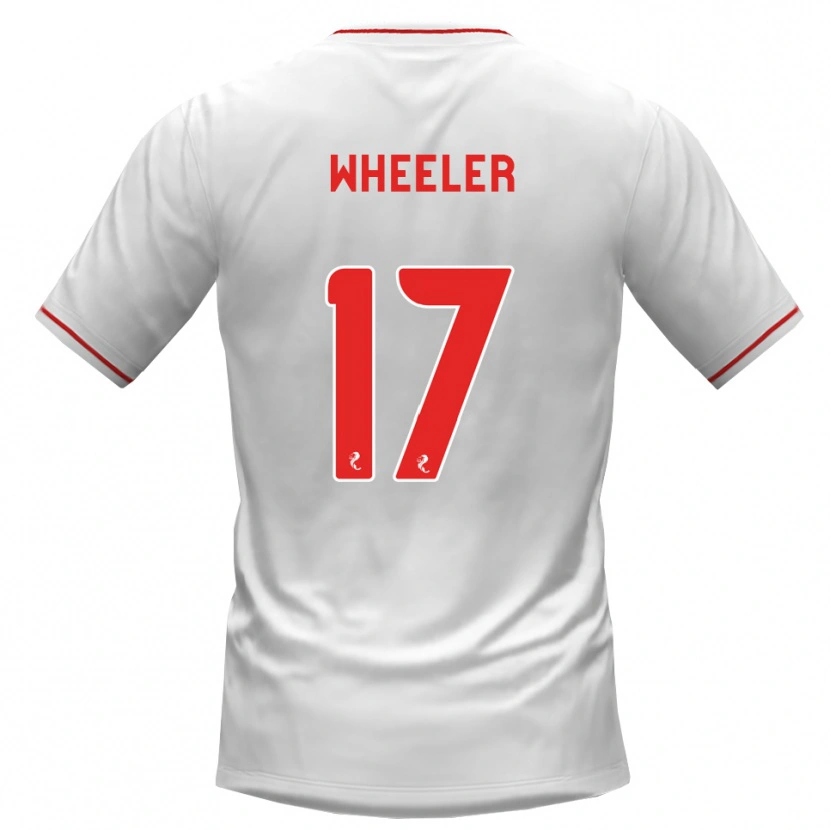 Danxen Uomo Maglia Jessica Wheeler #17 Rosso Bianco Kit Gara Away 2026/27 Maglietta