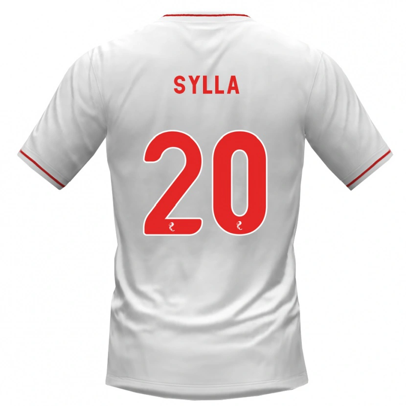 Danxen Uomo Maglia Mohamad Sylla #20 Rosso Bianco Kit Gara Away 2026/27 Maglietta
