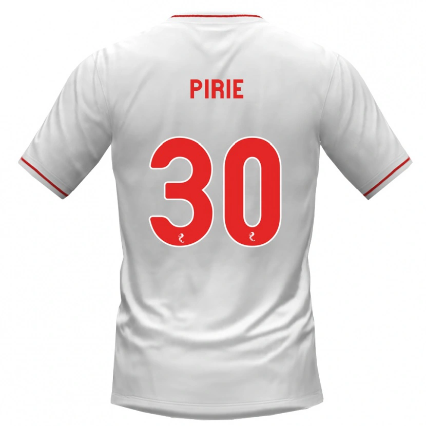Danxen Uomo Maglia Rachel Pirie #30 Rosso Bianco Kit Gara Away 2026/27 Maglietta