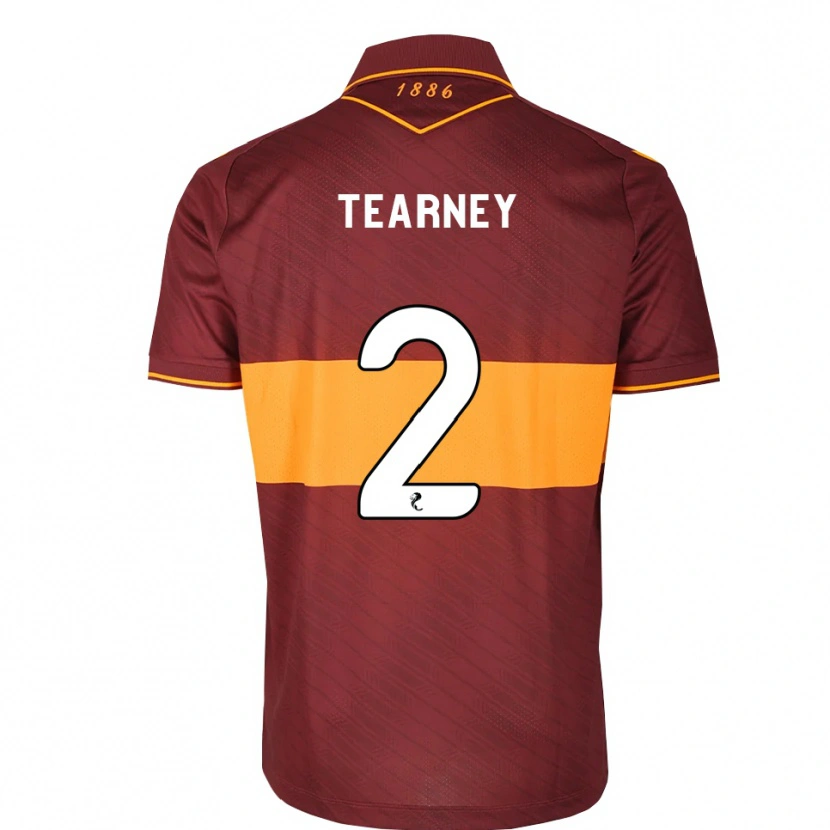 Danxen Uomo Maglia Aiden Tearney #2 Marrone Arancione Kit Gara Away 2026/27 Maglietta