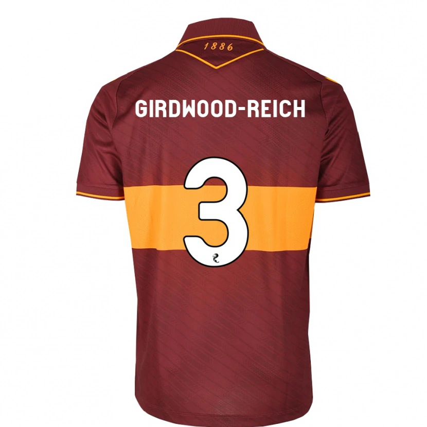 Danxen Uomo Maglia Jake Girdwood-Reich #3 Marrone Arancione Kit Gara Away 2026/27 Maglietta