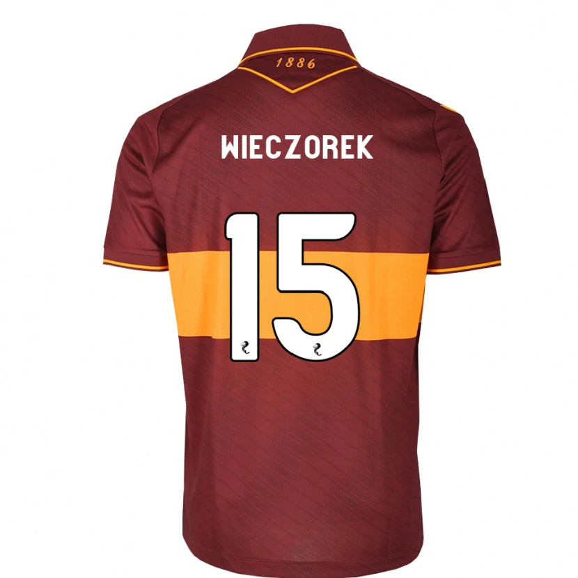 Danxen Uomo Maglia Olivier Wieczorek #15 Marrone Arancione Kit Gara Away 2026/27 Maglietta