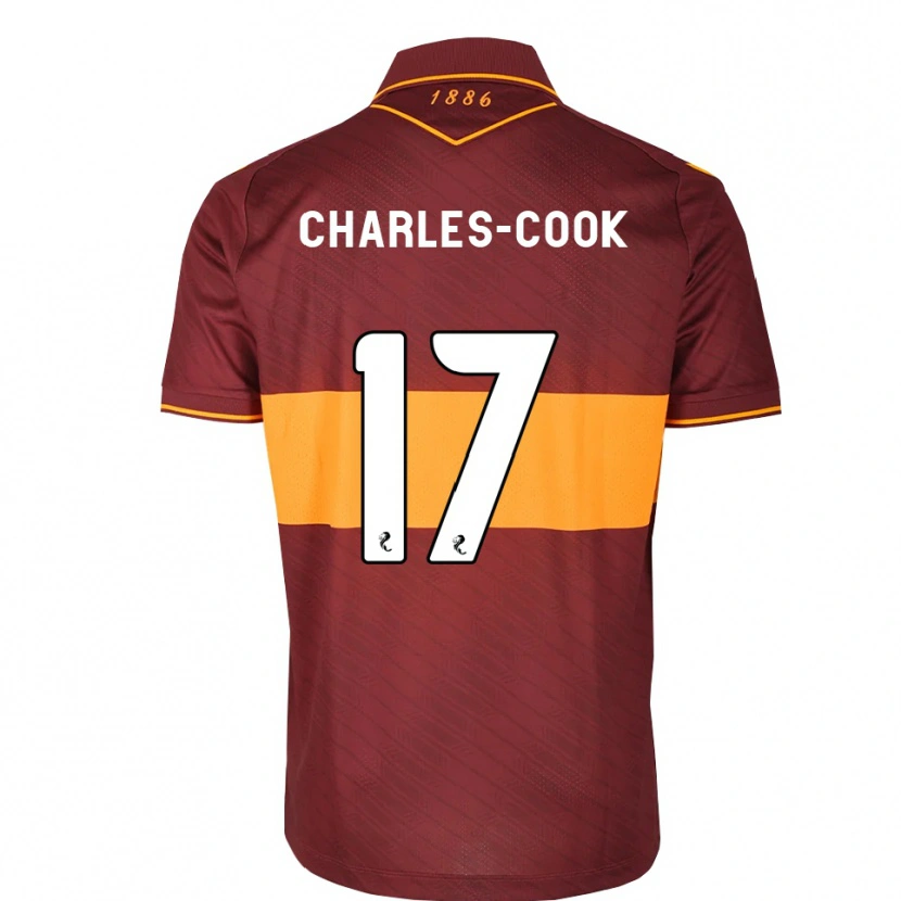 Danxen Uomo Maglia Regan Charles-Cook #17 Marrone Arancione Kit Gara Away 2026/27 Maglietta