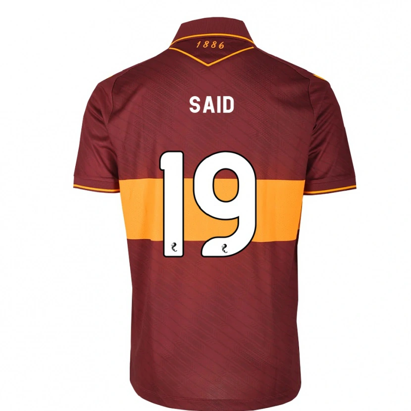 Danxen Uomo Maglia Ibrahim Said #19 Marrone Arancione Kit Gara Away 2026/27 Maglietta