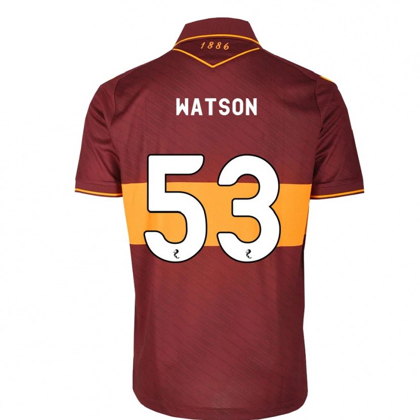 Danxen Uomo Maglia Blane Watson #53 Marrone Arancione Kit Gara Away 2026/27 Maglietta