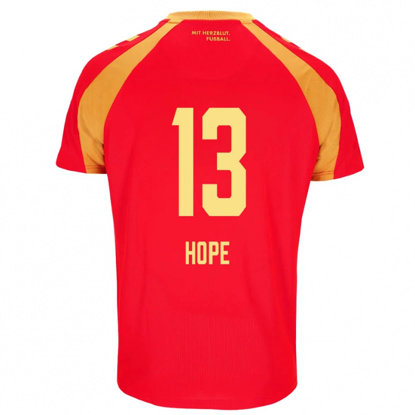 Danxen Uomo Maglia Tyler Hope #13 Rosso Arancione Nero Kit Gara Away 2026/27 Maglietta