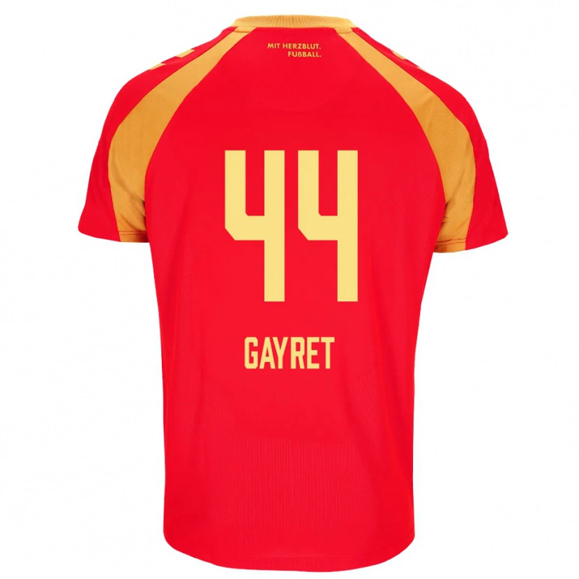 Danxen Uomo Maglia Timur Gayret #44 Rosso Arancione Nero Kit Gara Away 2026/27 Maglietta