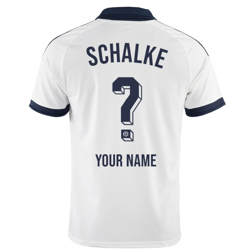 Danxen Uomo Maglia Il Tuo Nome #0 Bianco Nero Kit Gara Away 2026/27 Maglietta