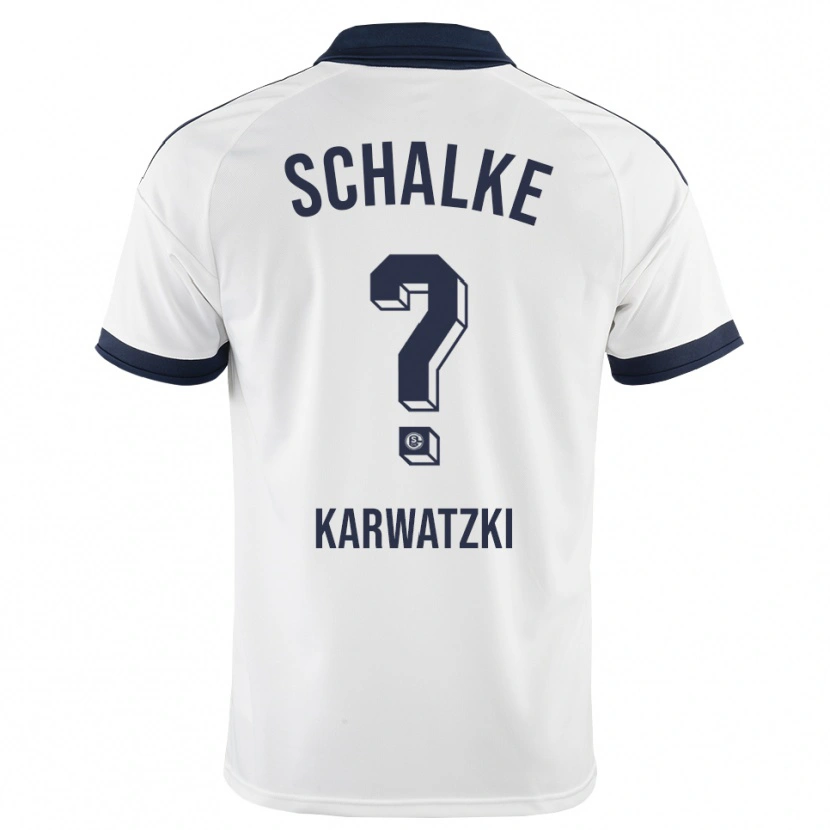 Danxen Uomo Maglia Lucy Karwatzki #0 Bianco Nero Kit Gara Away 2026/27 Maglietta