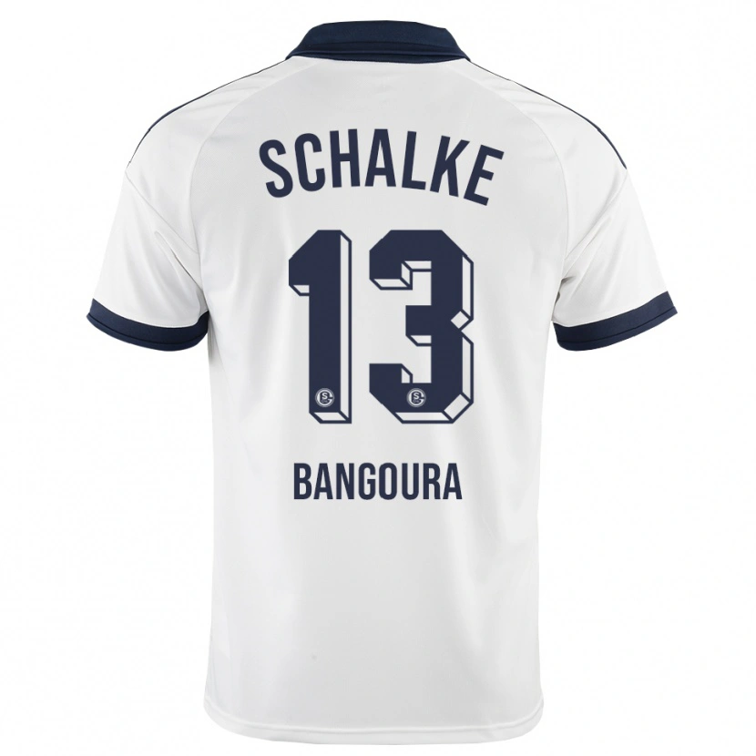 Danxen Uomo Maglia Aboubacar Bangoura #13 Bianco Nero Kit Gara Away 2026/27 Maglietta