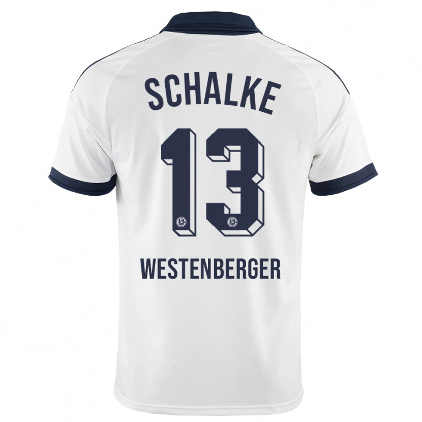 Danxen Uomo Maglia Noel Westenberger #13 Bianco Nero Kit Gara Away 2026/27 Maglietta