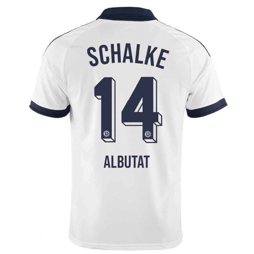 Danxen Uomo Maglia Tim Albutat #14 Bianco Nero Kit Gara Away 2026/27 Maglietta