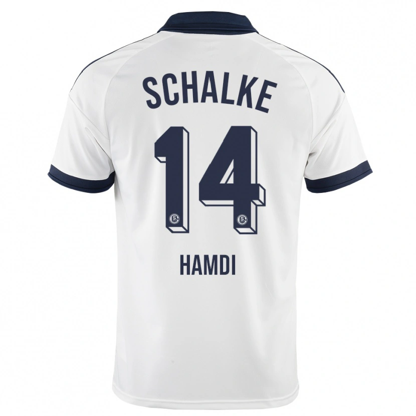Danxen Uomo Maglia Hana Hamdi #14 Bianco Nero Kit Gara Away 2026/27 Maglietta