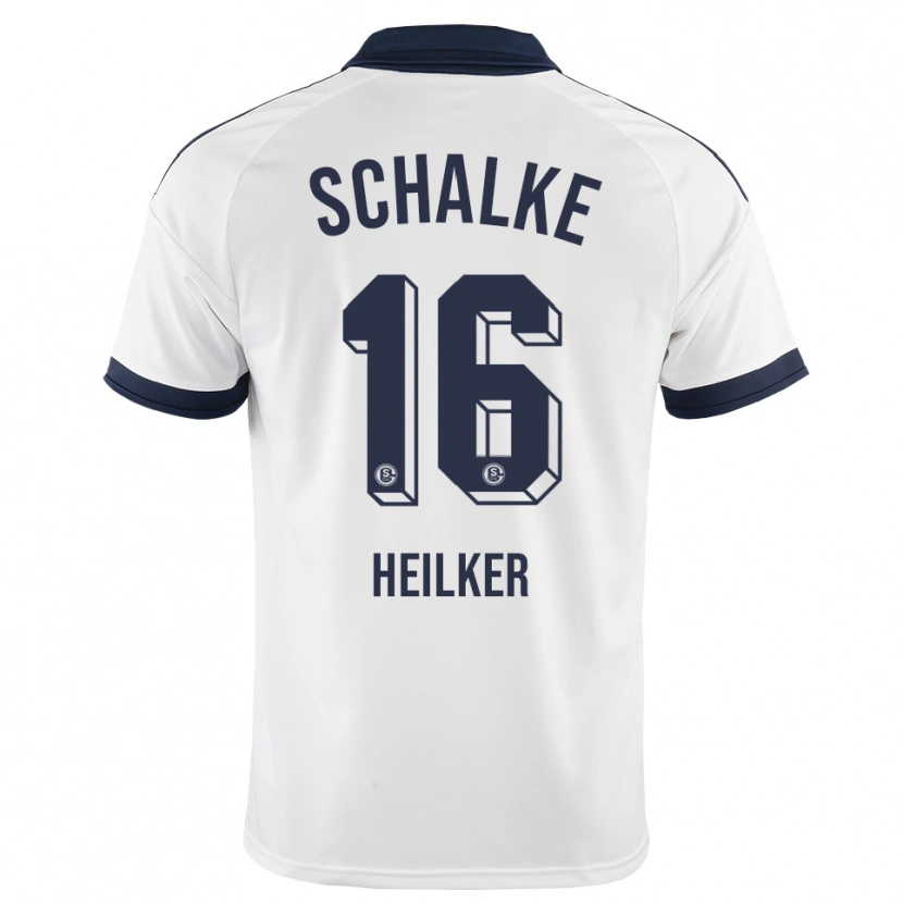 Danxen Uomo Maglia Antonia Heilker #16 Bianco Nero Kit Gara Away 2026/27 Maglietta