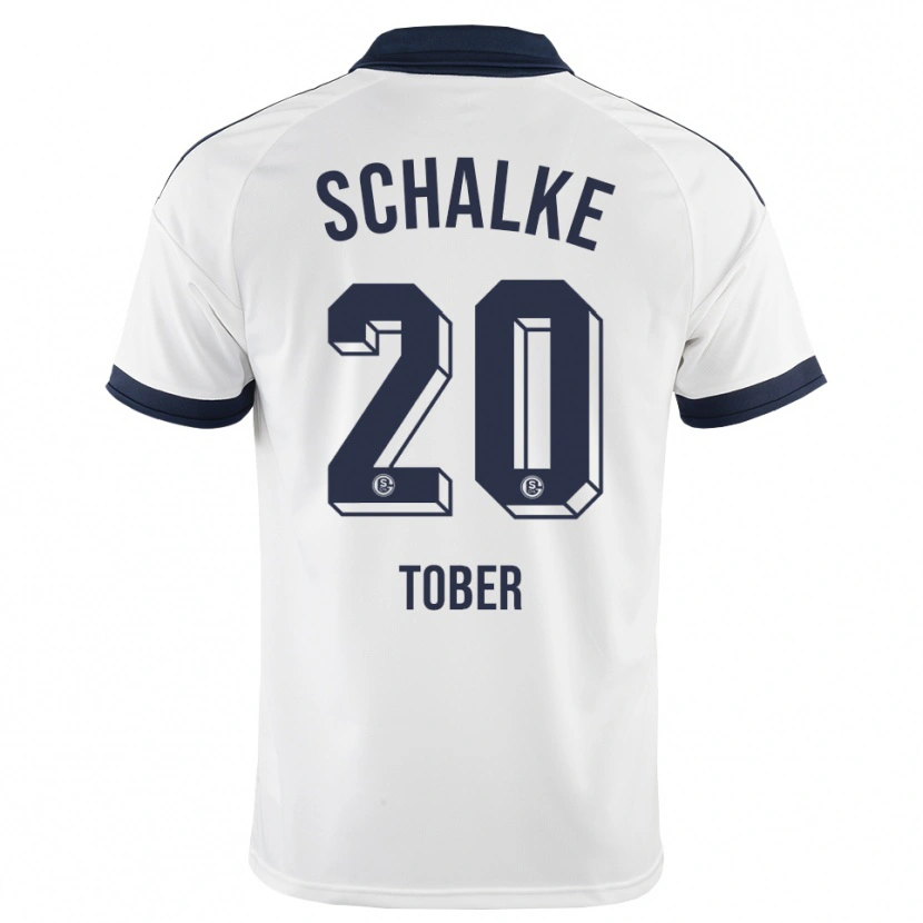Danxen Uomo Maglia Louis Tober #20 Bianco Nero Kit Gara Away 2026/27 Maglietta