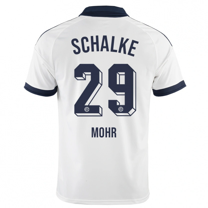 Danxen Uomo Maglia Tobias Mohr #29 Bianco Nero Kit Gara Away 2026/27 Maglietta